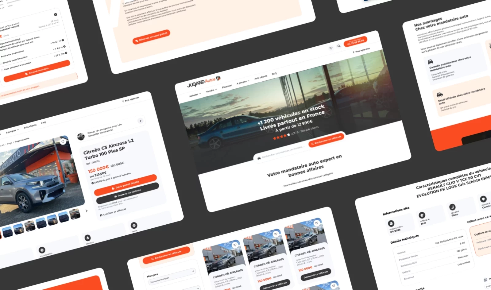 UX / UI Design Jugand Autos